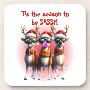 Sassy Reindeer Coaster