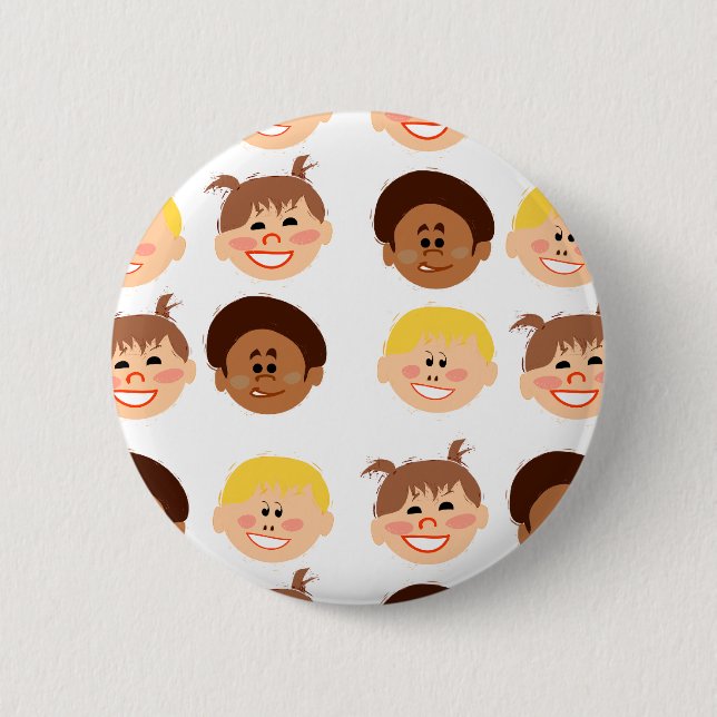Sassy Retro Kiddos 6 Cm Round Badge (Front)