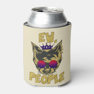 Sassy Royal Cat – "Ew. People" Funny Cat Lover Can Cooler