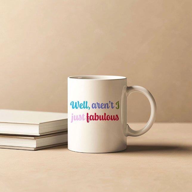 Sassy Saying in Multicoloured Cool Font Coffee Mug (Creator Uploaded)