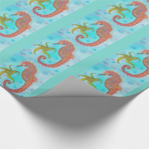 Sassy Sea Horse Wrapping Paper