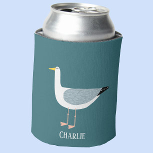 Sassy Seagull Name Can Cooler