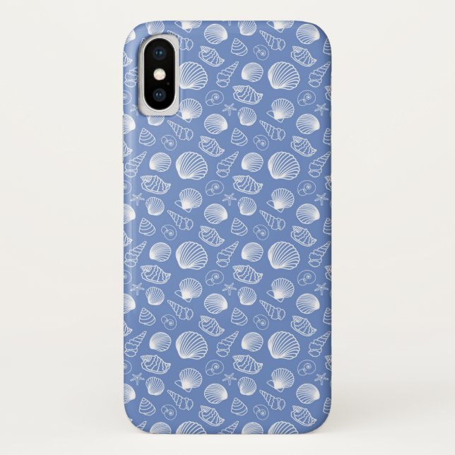 Sassy Seashell Pattern Case-Mate iPhone Case (Back)