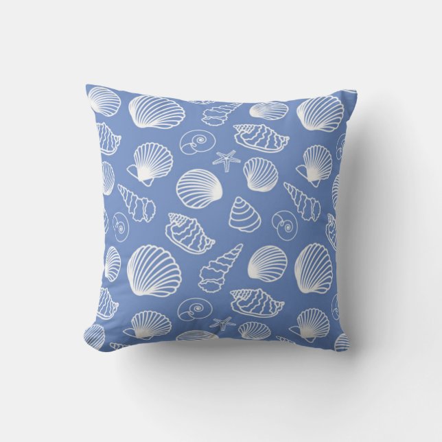Sassy Seashell Pattern Cushion (Front)