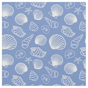 Sassy Seashell Pattern Fabric