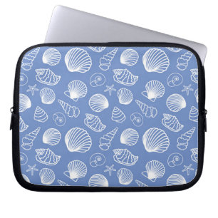 Sassy Seashell Pattern Laptop Sleeve