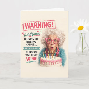 Sassy Senior Birthday - Add Name Card