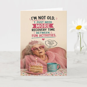 Sassy Senior Birthday Relax and Enjoy Life Card