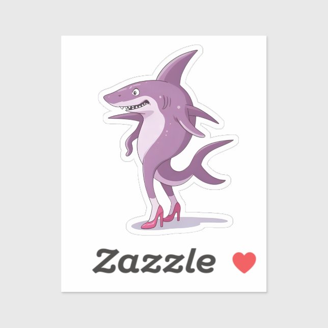 Sassy Shark in Heels (Sheet)