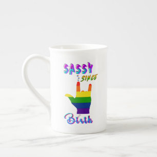 Sassy Since Birth Bone China Mug