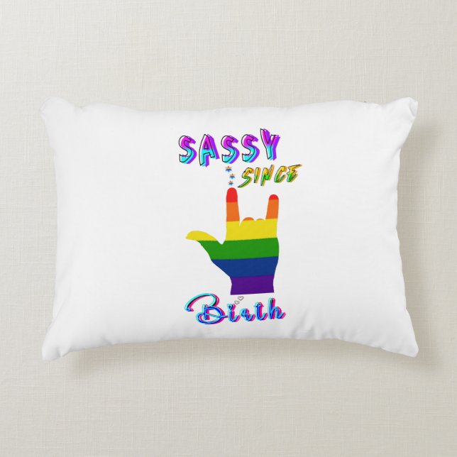 Sassy Since Birth Decorative Cushion (Front)