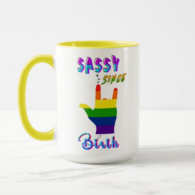 Sassy Since Birth Mug (Left)