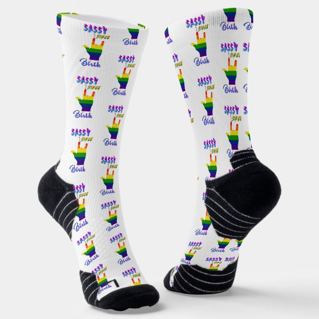 Sassy Since Birth Socks (Angled)