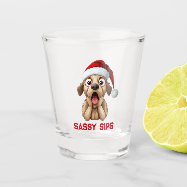 Sassy sips  shot glass (Front)