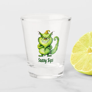 Sassy sips shot glass