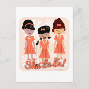 Sassy Sixties Girl Group Postcard