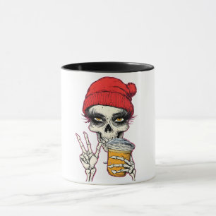 Sassy Skeleton Coffee Mug – Goth Girl Vibes