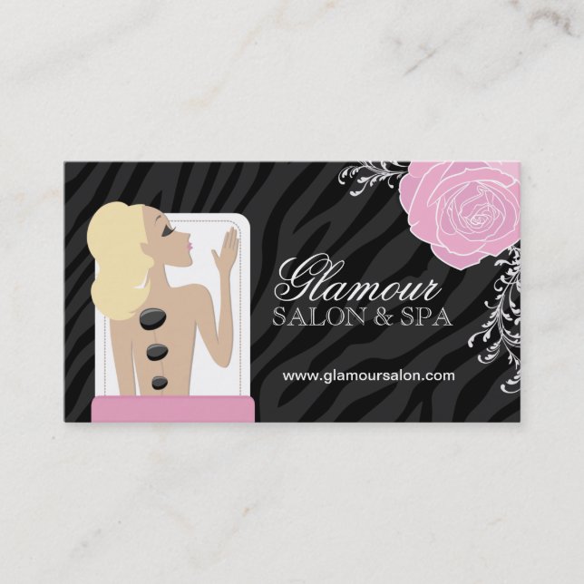 Sassy Spa Business Cards (Front)
