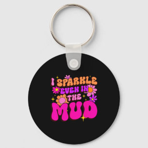 Sassy sparkle even in mud mudder squad mudding key ring