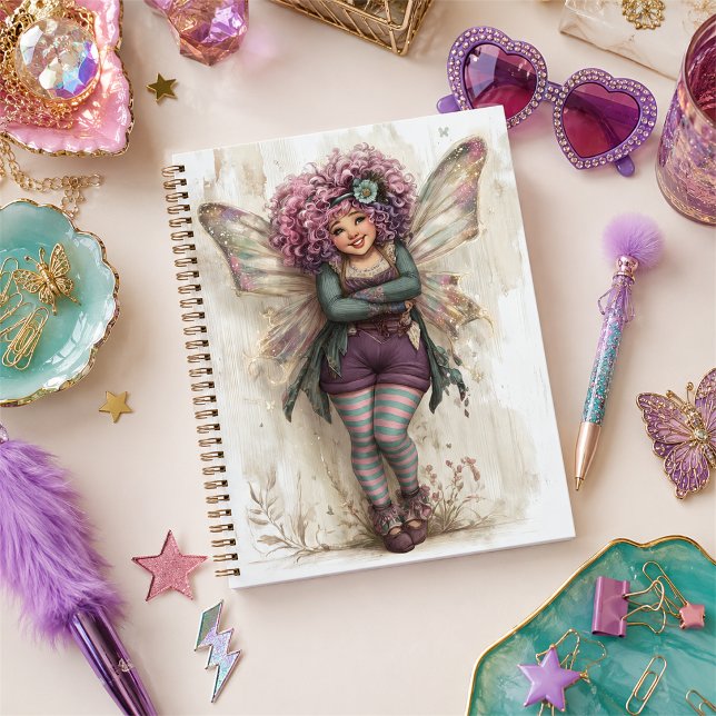 Sassy Sparkle Fairy of Mischief Magic and Dreams Notebook (Creator Uploaded)