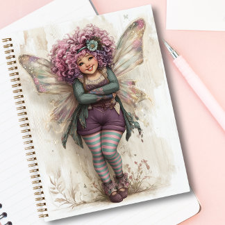 Sassy Sparkle Fairy of Mischief Magic and Dreams Notebook