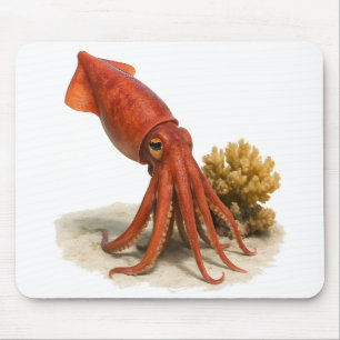 Sassy Squid on Patrol Mouse Pad