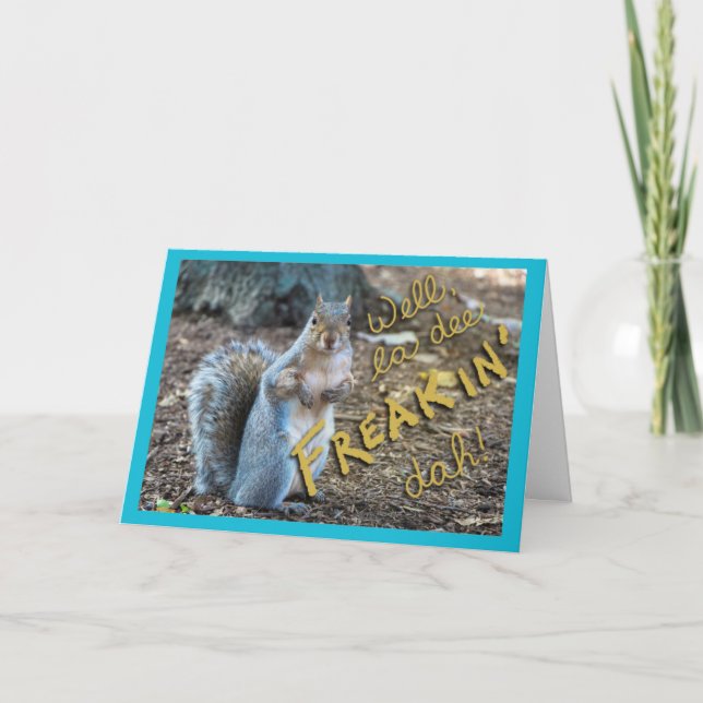 Sassy Squirrel card (Front)
