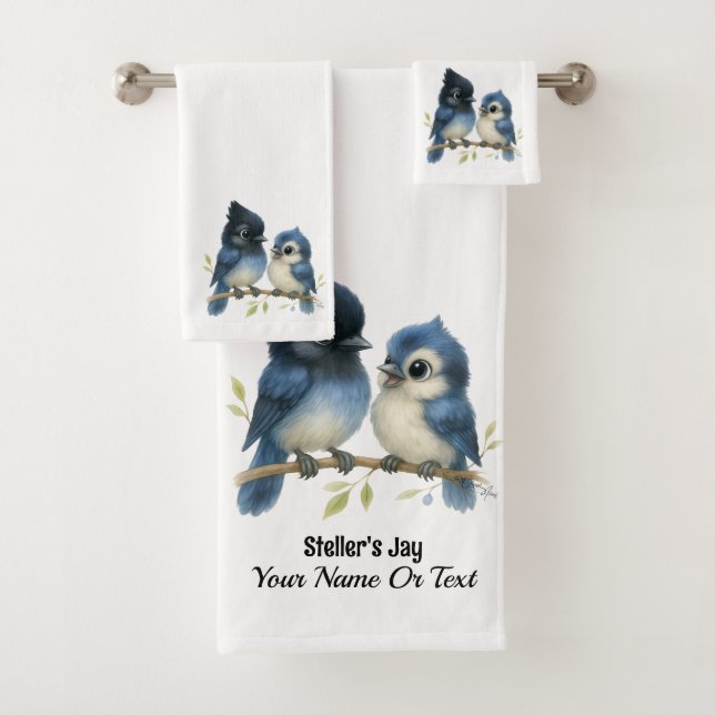 Sassy Steller's Jay Bath Towel Set (Insitu)