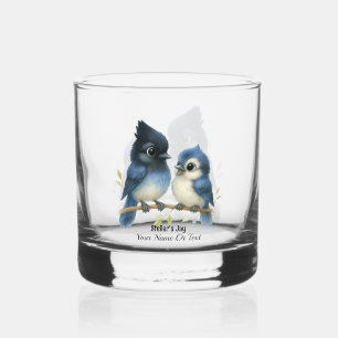Sassy Steller's Jay Whiskey Glass