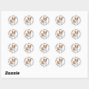 Sassy Stumpy & Spectacular Classic Round Sticker