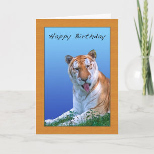 Sassy Tiger Birthday Card