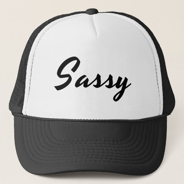 Sassy Trucker Hat (Front)