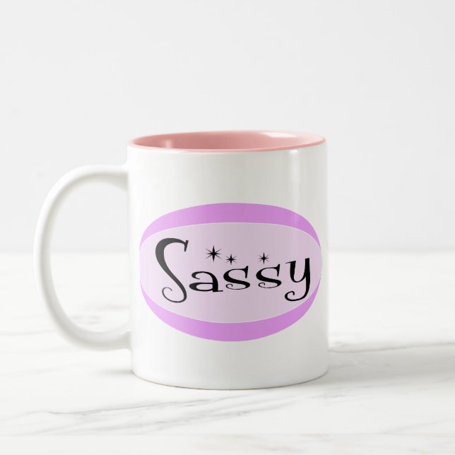 Sassy Two-Tone Coffee Mug (Left)