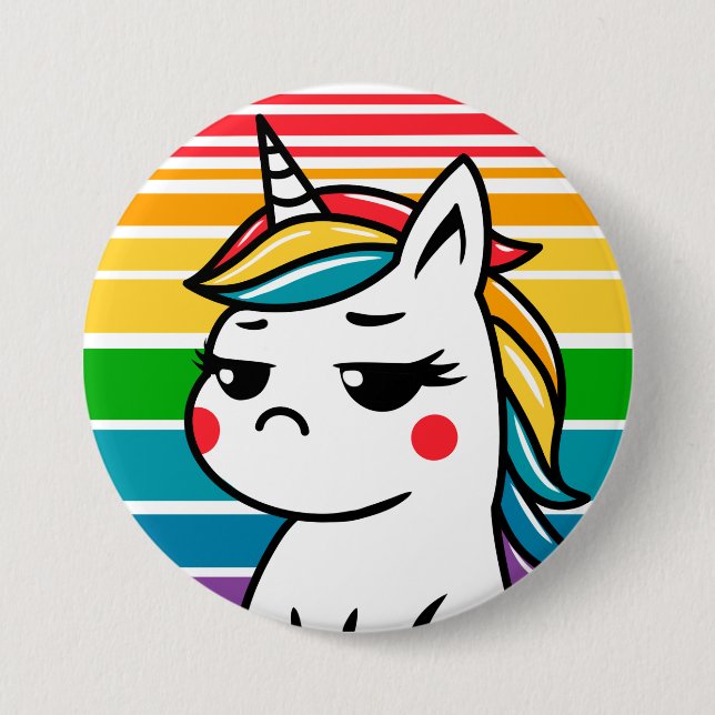 Sassy Unicorn Pin – Sparkle with Attitude (Front)