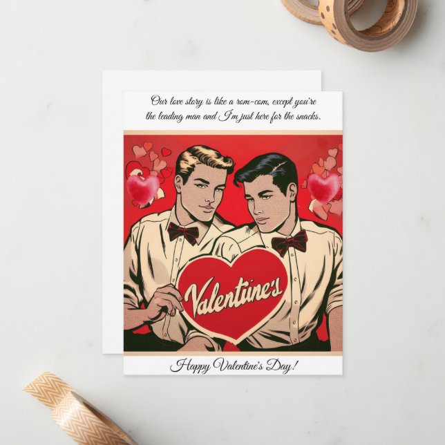 Sassy Valentines Day Card (Front/Back In Situ)