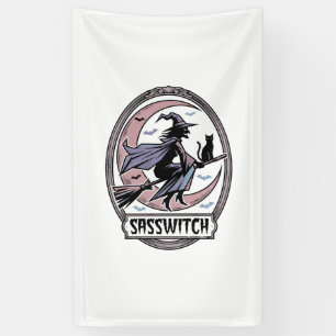Sassy Witch Shirt Vintage Halloween Art_1 Banner