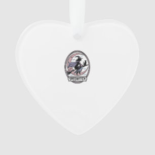 Sassy Witch Shirt Vintage Halloween Art_1 Ornament