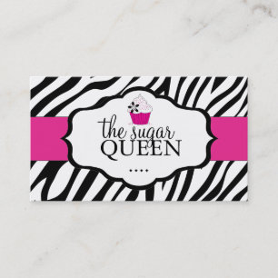 Sassy Zebra Cupcake Loyalty Cards