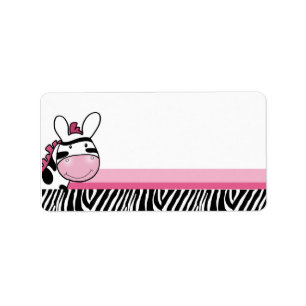 Sassy Zebra Diva Print your Own Mailing Label