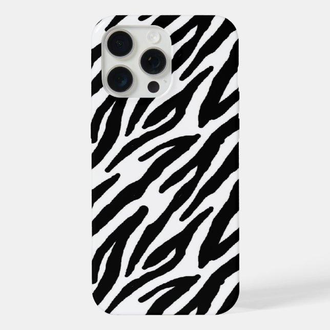 Sassy Zebra Print iPhone Case (Back)