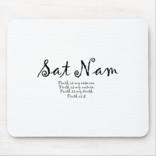 Sat Nam Affirmations Meditation Kundalini Yoga Mouse Pad