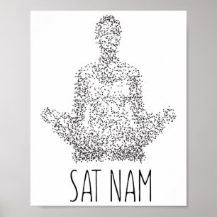 Sat Nam Kundalini Yoga For Yoga Meditation Poster