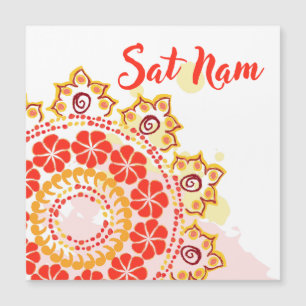 Sat Nam Mandala Magnetic Card