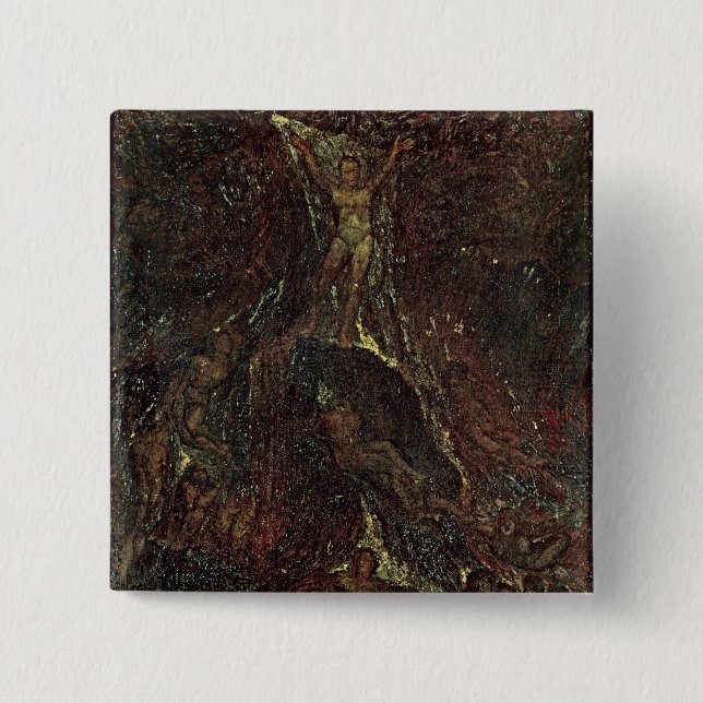 Satan Calling up his Legions 15 Cm Square Badge (Front)