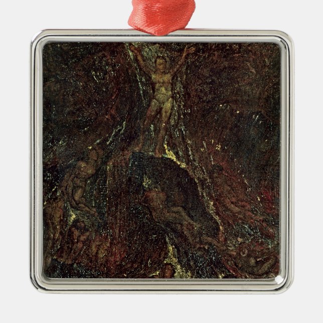 Satan Calling up his Legions Metal Tree Decoration (Front)