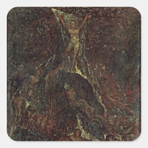 Satan Calling up his Legions Square Sticker