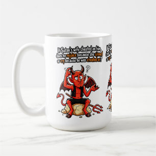 Satan Cheating Wife Sin Funny Devil Meme Coffee Mug