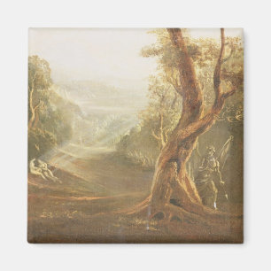 Satan Contemplating Adam and Eve in Paradise, from Magnet