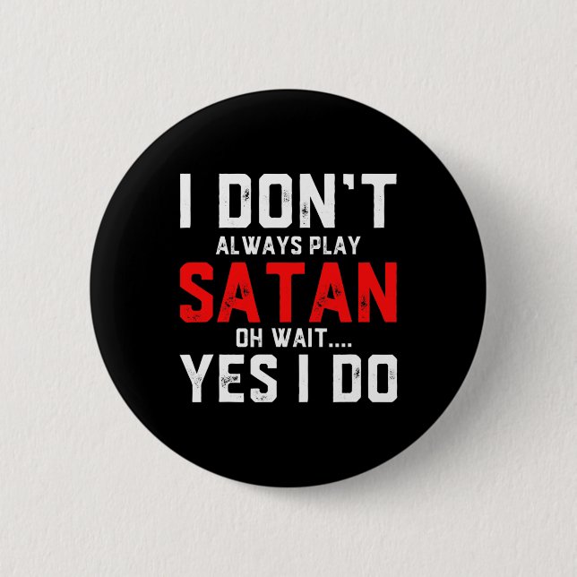 Satan Costume Devil Halloween Costume Satan  6 Cm Round Badge (Front)