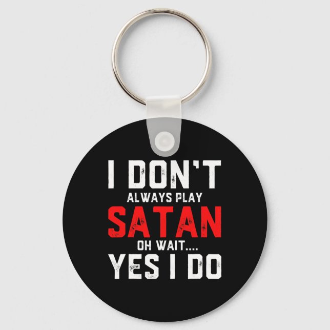 Satan Costume Devil Halloween Costume Satan  Key Ring (Front)